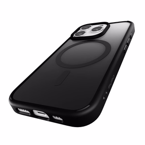 Puro Gradient Magnetinis silikoninis dėklas telefonui iPhone 16 Pro - juodas