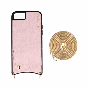 Dėklas IPHONE XS MAX rožinis odinis