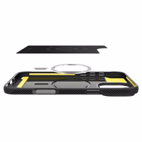 Spigen Rugged Armor Magnetinis dėklas iPhone 16 Pro Max - juodas