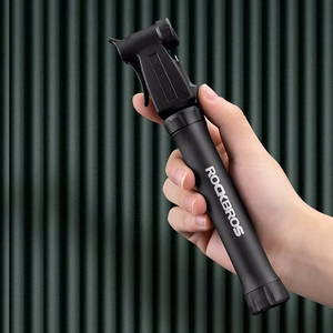 ROCKBROS TM-1701P 80 PSI Mini Bicycle Pump for Presta and Schrader Valves - Black