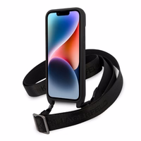 Karl Lagerfeld KLHCP14MSTKMK iPhone 14 Plus 6.7" juodas/juodas kietasis dėklas Monograma Ikonik Pleistras