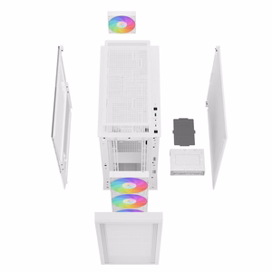 DeepCool CH560 DIGITAL WH „Midi Tower“ Balta