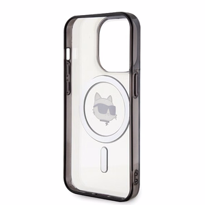 Karl Lagerfeld IML Choupette's Head Magnetinis dėklas telefonui iPhone 15 Pro - skaidrus