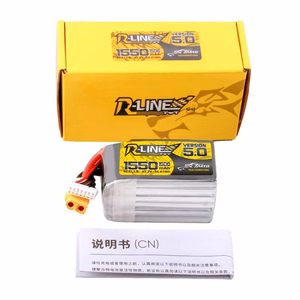 „Lipo Tattu R-Line“ 5.0 versijos 1550 mAh, 22,2 V, 150C, 6S akumuliatorius su XT60 jungtimi