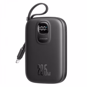 Внешний аккумулятор Joyroom JR-PBF18 22.5W с кабелем Lightning 10000mAh чёрный