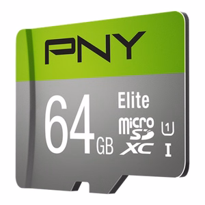 PNY Elite 64 GB MicroSDXC Klasės 10