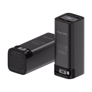 Kruger&Matz ličio jonų išorinė baterija su QC ir PD, 20000 mAh, 100 W