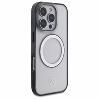Mercedes Spausdintas Logotipas Magnetinis Dėklas iPhone 16 Pro Max - Skaidrus