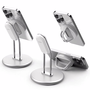 SODI SIM-300 MagSafe telefono stovas - sidabrinis
