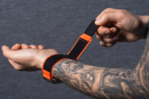 FORCELL F-DESIGN FA05 nailoninis dirželis APPLE laikrodžiui 38 / 40 / 41 mm oranžinis