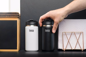 TEESA thermal mug, 350 ml, white