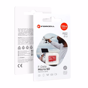 FORCELL F-DATA atminties kortelė 128GB UHS-I U3 10 klasė