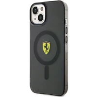 Ferrari FEHMP14SURKK iPhone 14 6.1" juodas kietas dėklas telefonui pusiau permatomas magnetinis (MagSafe)