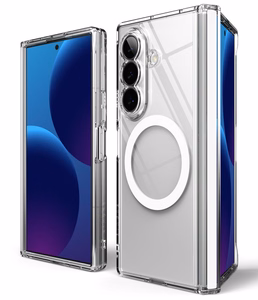 Ringke Fusion Flap Magnetic MagSafe dėklas, skirtas Samsung Galaxy Z Fold 8 Ultra – skaidrus