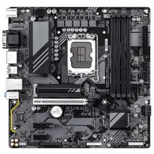 GIGABYTE B760M DS3H GEN5 pagrindinė plokštė - palaiko Intel Core 14 kartos procesorius, 6+2+1 fazių skaitmeninis VRM, iki 5600MHz DDR5, 2xPCIe 4.0 M.2, 2.5GbE LAN, USB 3.2 Gen2