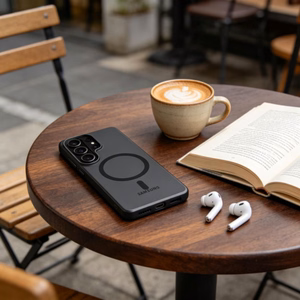 Tech-Protect MagSlim MagSafe Dėklas for Samsung Galaxy S26 Ultra - Matinis juodas