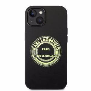Karl Lagerfeld KLHCP14MSRSGRCK iPhone 14 Plus 6.7 "kietasis dėklas juodas / juodas silikoninis RSG