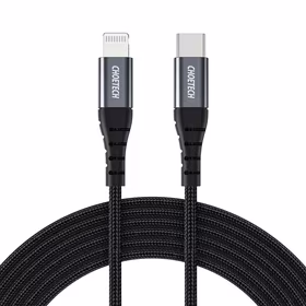 Choetech IP0039 USB-C / Lightning MFi kabelis, 1,2 m ilgio - juodas