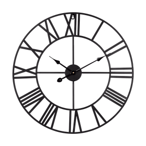 Large aluminium wall clock, 60 cm