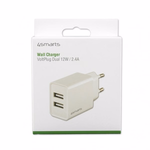 Tinklo įkroviklis (be laido) VoltPlug Dual 12W, baltas