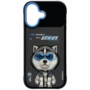 Nimmy Cool&Cute 2.0 vilko dėklas telefonui iPhone 17 - juodas