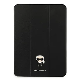 Karl Lagerfeld Saffiano Ikonic Karl dėklas iPad 11" Pro 2021 - Juodas
