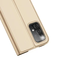 Dux Ducis Skin Pro dėklas telefonui su atvartu Samsung Galaxy A73 auksinis