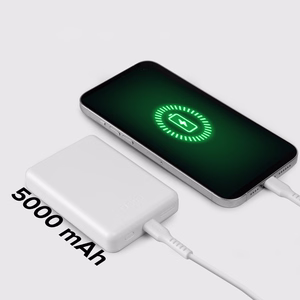 Išorinė baterija SBS TEBB5000MAG1CW 5000 mAh USB-C, suderinama su MagSafe - balta