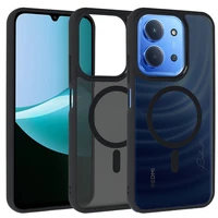 Pilnas matinis magnetinis dėklas Xiaomi Redmi 15C 4G/5G juodas