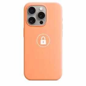 Telefono dėklas "Silicone Case v2" iPhone 15 Pro Max / Orange Sorbet / su pakuote