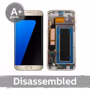 LCD ekranas suderinamas su Samsung G935 S7 Edge su rėmeliu / Baltas / (10/10 Used)