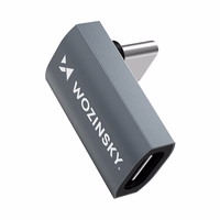 Wozinsky WPKF-01 USB-C - USB-C 40Gb/s 240W 8K OTG kampinis adapteris - pilkas