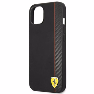Dėklas telefonui Ferrari FEHCP14MAXBK iPhone 14 Plus 6.7 - juodas oglių pluošto dėklas