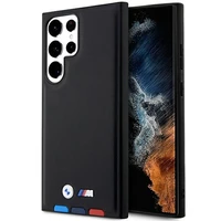 BMW BMHCS23L22PTDK S23 Ultra S918 juodas/juodas odinis dėklas Trispalvis