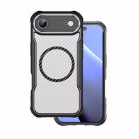Defender Carbon Mag dėklas for iPhone 17 Air 6,6" juodas