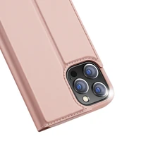 Dux Ducis Skin Pro knygos tipo dėklas telefonui iPhone 13 Pro Max rožinis