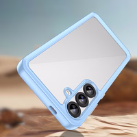 Kosminis dėklas Samsung Galaxy A36 su lanksčiu rėmeliu - mėlynas