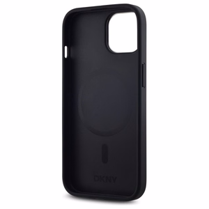 DKNY Paprastas logotipas Magnetinis dėklas telefonui iPhone 14 - juodas