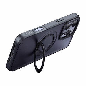McDodo PC-4933 MagSafe чехол для iPhone 16 Pro Max с подставкой (чёрный)
