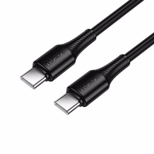 Kabelis USB C į USB C Hoco 3A 60W 1 m X120 juodas