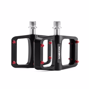 Rockbros BP2603 platforminiai dviračio pedalai su titano ašimi ir magnio lydinio guoliais – juodi