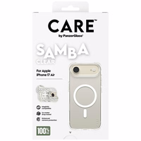CARE by PanzerGlass Madingas Samba dėklas su baltu Magnetiniu iPhone Air - Skaidrus