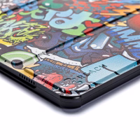 Dėklas Reach Smart Leather Samsung X110/X115 Tab A9 8.7/X130/X135 Tab A11 8.7 graffiti