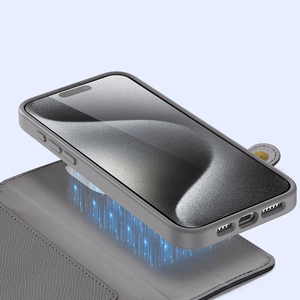 Dux Ducis Lawa odinis dėklas telefonui iPhone 15 Pro Max - pilkas