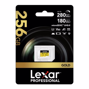 „Lexar GOLD“ microSDXC atminties kortelė, 256 GB