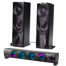 Audiocore 3Wx2 kompiuterinė garso juosta, LED, USB 5v, linijinis įėjimas, AC955