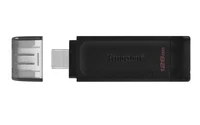 Kingston atmintukas 128GB USB-C DT70 juodas