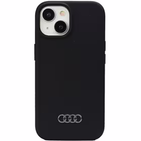 Audi silikoninis dėklas telefonui iPhone 15 Plus - juodas