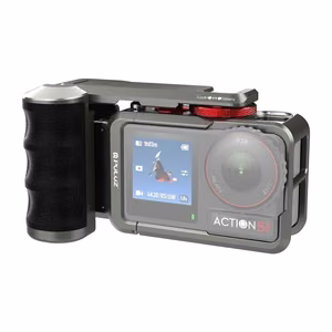 Metalinis apsauginis dėklas su Puluz rankena DJI Osmo Action 5 Pro / Action 4 / Action 3
