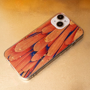 Gold Glam dėklas telefonui iPhone 11 oranžinis